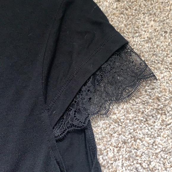 BCBG Maxazria shirt with lace sleeves - Picture 3 of 4